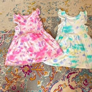Cat and Jack tie dye dresses size 5T